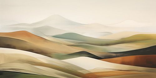 Paysage abstrait de colline #7