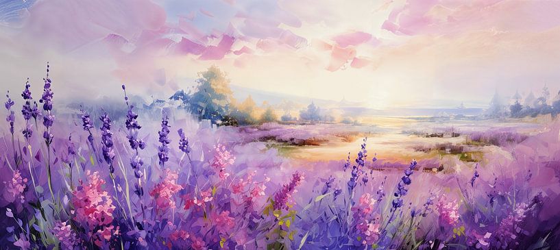 Peindre la lavande par Peintures accrocheuses