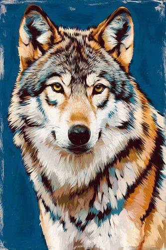 Digitale afbeelding van een wolf