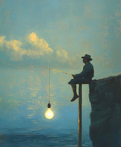 Fishing for Light II - Träume am Rande des Felsens