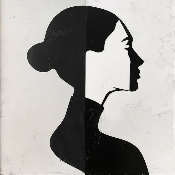 Mrs Black White by Poster Art Shop