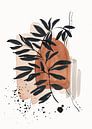 Abstract Botanical Watercolour Wabi-sabi Art by Diana van Tankeren thumbnail