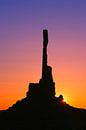 Lever du soleil au totem de Monument Valley par Henk Meijer Photography Aperçu