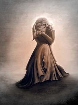 Hoffnung - Frau in braun