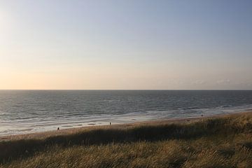 Far-reaching view from the dunes towards the North Sea on Sylt