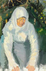 Anna Ancher, Skagenerin mit weißem Kopftuch
