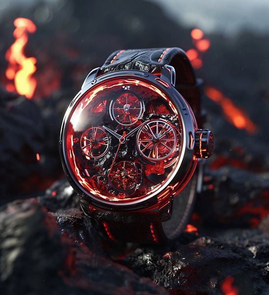 Nahaufnahme einer Uhr von fernlichtsicht