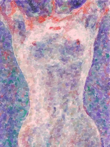Torso einer nackten Frau