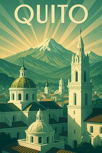 Quito Radiant Heights - Art Deco Anden Poster