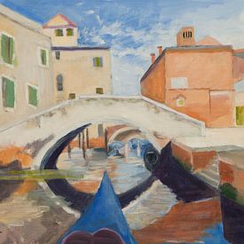 Canal de Venice by Antonie van Gelder Beeldend kunstenaar
