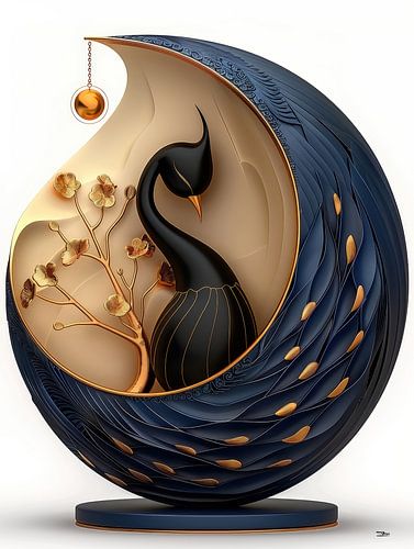 sculptuur uit dier en mens