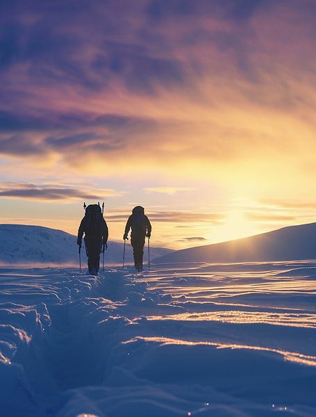 Winterlandschap avontuur van fernlichtsicht