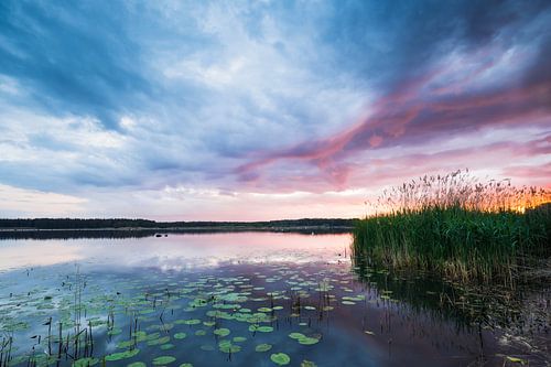 Sunset in the Upper Lusatia