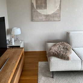 Klantfoto: Modern minimalistische kunst op linnen van Modern Collection, op canvas