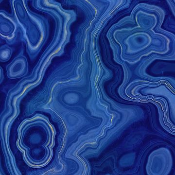 Blue Agate Texture 10 by Aloke Design