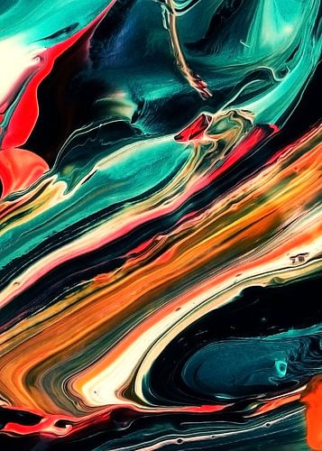 ABSTRACT COLORFUL PAINTING II-B