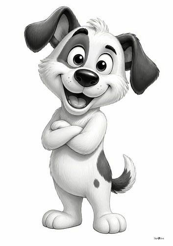 Cartoontje hond
