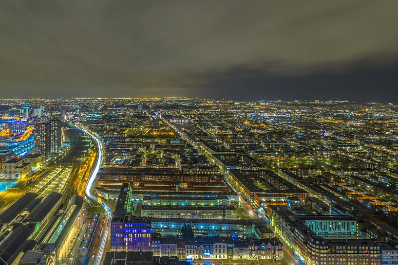 Avond Skyline van Den Haag by Freddie de Roeck