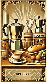 Ontbijt - Art Deco hommage aan de koffiecultuur