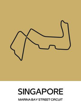 F1 Singapore race circuit van Milky Fine Art