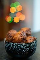 Schaal met oliebollen