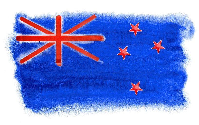 Symbolische nationale vlag van Nieuw-Zeeland van Achim Prill