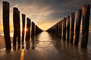 Mono No Aware (sunset beach Domburg) by Thom Brouwer