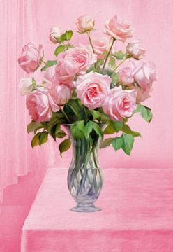 The Pink Still Life by Marja van den Hurk