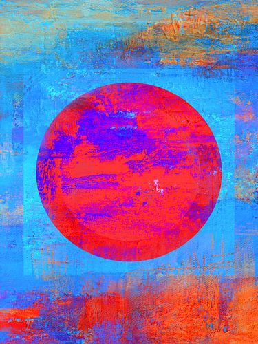 Droom - Cirkel Blauw Rood