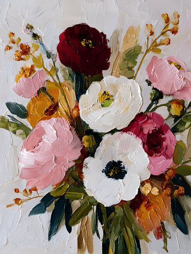 Klassiek Bloemstuk in Zachte Kleuren