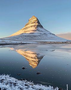 Bergspiegelung in Island
