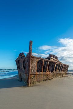 Historic SS Maheno wreck Fraser Island, Australia by Troy Wegman