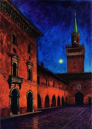 Castello Sforzesco Nacht
