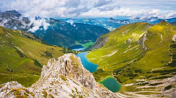 Panoramic view of three lakes by Raphotography