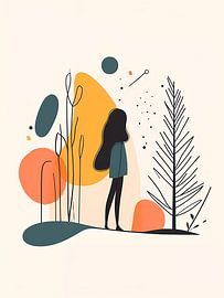 Perdu dans la forêt colorée sur haroulita