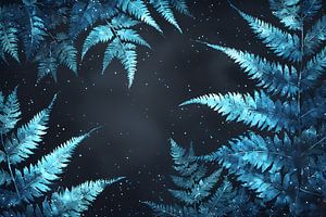 Nachtblüte: Gefrorene Farnwedel