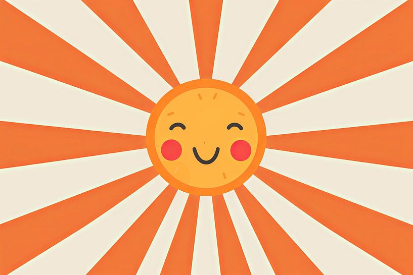 Happy sun - Children's room by Poster Art Shop
