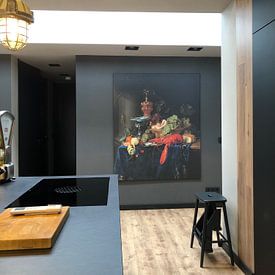 Customer photo: Still life with a golden goblet, "Pieter de Ring", on canvas