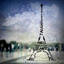 Digital-Art PARIS Eiffel Tower No.1 von Melanie Viola Miniaturansicht
