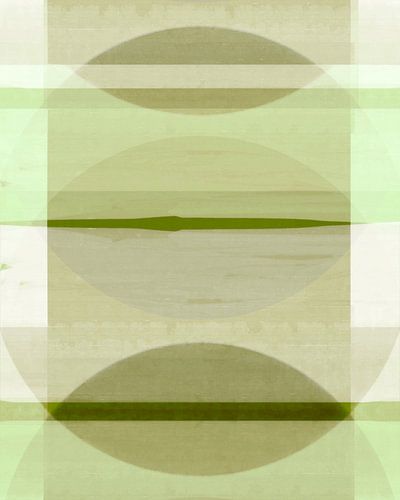 Abstracte Bauhaus Vormen Geometrie Natuurlijke Kleuren