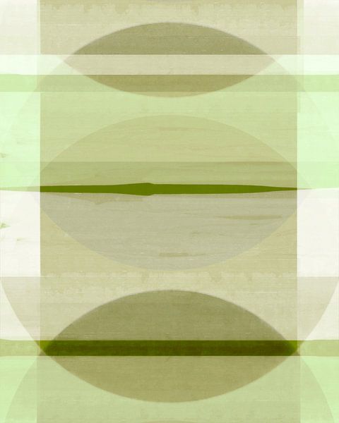 Abstract Bauhaus Shapes Geometry Natural Colours by FRESH Fine Art
