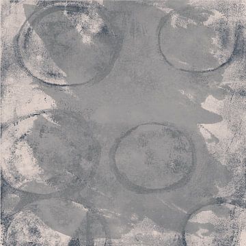 Contemporary abstract art in grey and white by Abstract Minimalist Art