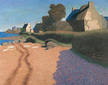 Félix Vallotton - Landschap bij Loguivy (1923) van Peter Balan