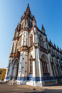 Our Lady of Lourdes church in Trichy, India by WorldWidePhotoWeb