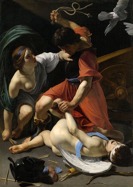 Bolomeo Manfredi,Cupido gestraft van finemasterpiece