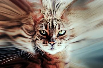 Surreal cat van Studio Mirabelle