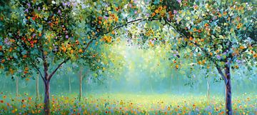 Flower meadow | Under Blossom and Sunlight by Art Whims