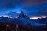 Matterhorn bei Nacht von Menno Boermans Miniaturansicht