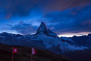 Matterhorn bij nacht van Menno Boermans