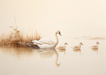 Wasservogel | Wasservögel von ARTEO Gemälde